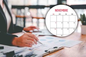 novembre calendario uomo scrive